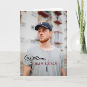 Gepersonaliseerde Happy Birthday Kaart Foto
