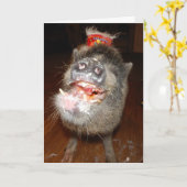 Gepersonaliseerde Happy Birthday Mini Pig Kaart (Gele Bloem)