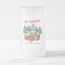 Gepersonaliseerde Happy Campers Matglas Bierpul