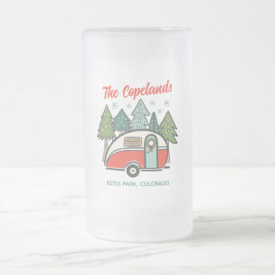 Gepersonaliseerde Happy Campers Matglas Bierpul
