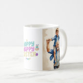 Gepersonaliseerde Happy Easter Photo Mok – Aangepa (Voorkant rechts)