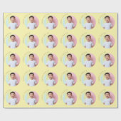 Gepersonaliseerde Happy Easter Yellow Cadeaupapier (Vlak)