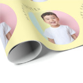 Gepersonaliseerde Happy Easter Yellow Cadeaupapier (Rol Hoek)