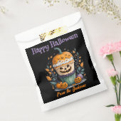 Gepersonaliseerde Happy Halloween | POMPOEN CUPCAK Bedankzakje (Gezegeld)