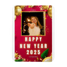Gepersonaliseerde Happy New Year 2025-fotokaart
