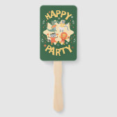 Gepersonaliseerde Happy Party Fan Faces Handwaaier (Achterkant)