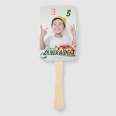 Gepersonaliseerde Happy Party Fan Faces Handwaaier (Voorkant)