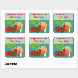 Gepersonaliseerde Happy Salsa Sticker