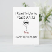 Gepersonaliseerde Happy Vaderdag Bedankkaart (Staand voorkant)