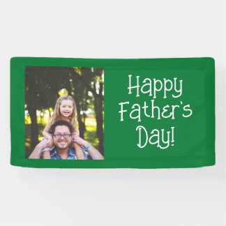 Gepersonaliseerde Happy Vaderdag Foto Spandoek