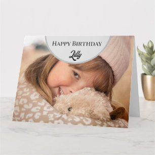 Gepersonaliseerde Happy verjaardag fotokaart Kaart