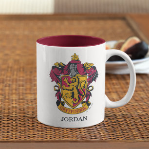 Gepersonaliseerde Harry Potter Wapenschild van G Tweekleurige Koffiemok