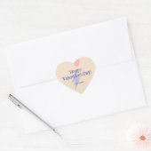Gepersonaliseerde hart en donder bliksemschicht sticker (Envelop)