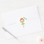 GEPERSONALISEERDE HART Ierse danser dansend rood h Hart Sticker (Envelop)