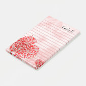 Gepersonaliseerde harten post-it® notes (Schuin)