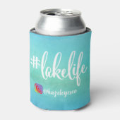 Gepersonaliseerde Hashtag Lake Life Koelbox Blikjeskoeler (Blikje Voorkant)