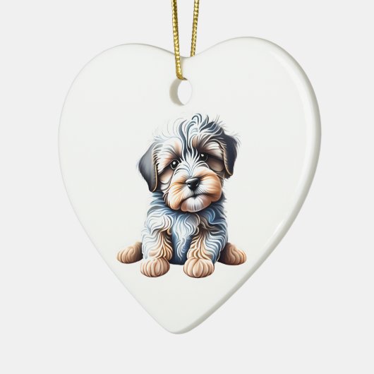 Gepersonaliseerde Havanese Puppy Keramisch Ornament (Links)