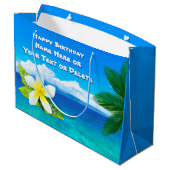 Gepersonaliseerde Hawaiian Gift Bags Groot Cadeauzakje (Achterkant Gekanteld)