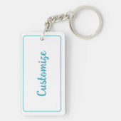 Gepersonaliseerde Heartstopper Wit Sleutelhanger (achterkant)