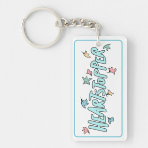 Gepersonaliseerde Heartstopper Wit Sleutelhanger