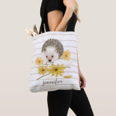 Gepersonaliseerde Hedgehog Canvas tas (Dichtbij)
