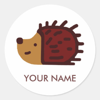Gepersonaliseerde Hedgehog Sticker