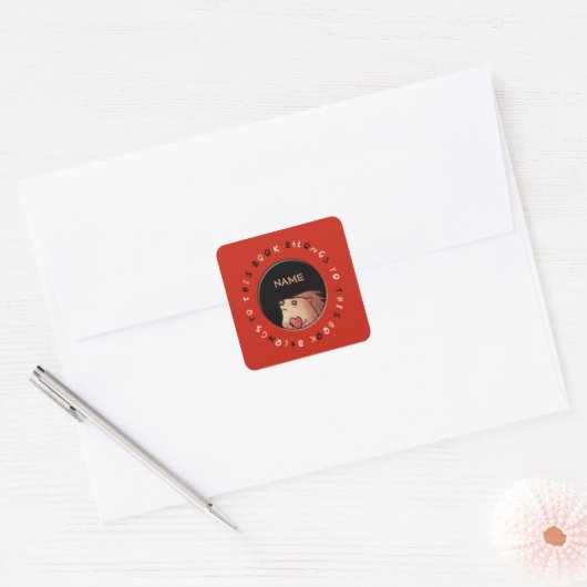 Gepersonaliseerde Hedgehog Sticker (Envelop)