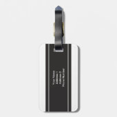 Gepersonaliseerde heer en mevrouw Newly Weds Monog Bagagelabel (Achterkant verticaal)