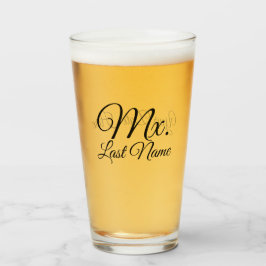 Gepersonaliseerde heer/mevrouw/mevrouw/mevrouw/Mx/ Glas
