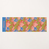 Gepersonaliseerde helder modern Bud & Flower patro Yogamat (Voorkant (horizontaal))