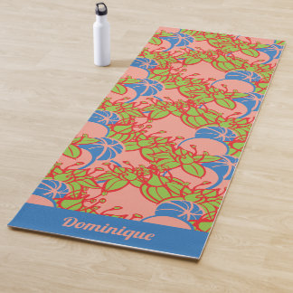 Gepersonaliseerde helder modern Bud & Flower patro Yogamat