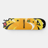 Gepersonaliseerde heldere levendige kleuren Pop cu Skateboard (Horizontaal)