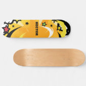 Gepersonaliseerde heldere levendige kleuren Pop cu Skateboard (Horizontaal)