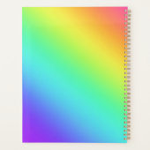Gepersonaliseerde heldere regenboog planner (Achterkant)