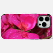 Gepersonaliseerde Heldere Roze Bloemen Apple iPhon Case-Mate iPhone Case (Achterkant (horizontaal))