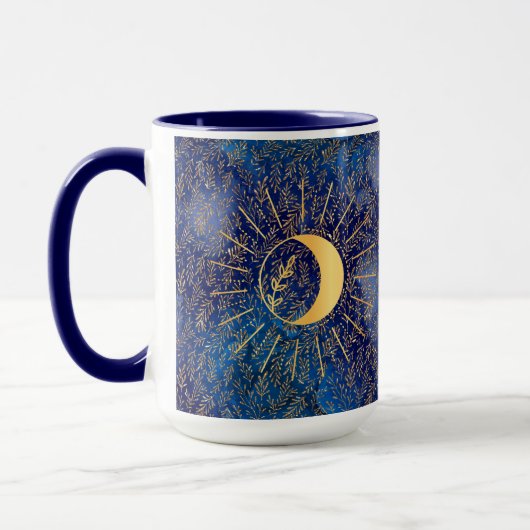 Gepersonaliseerde hemelse zon en maan 15 oz Mok (Links)