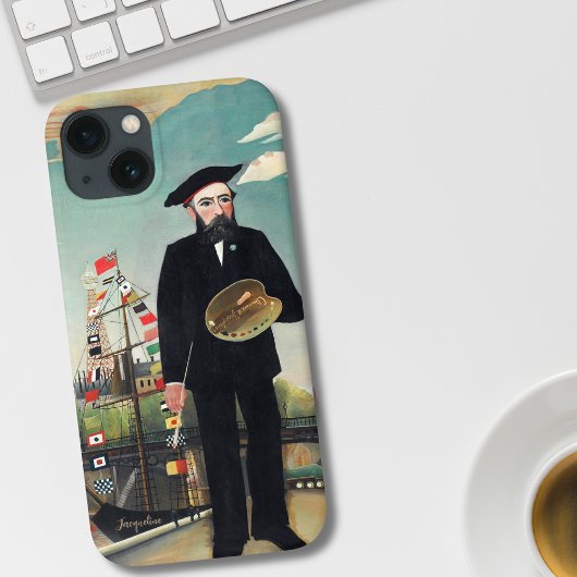 Gepersonaliseerde Henri Rousseau Zelfportret Schip Case-Mate iPhone Case