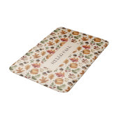 Gepersonaliseerde Herfst aardse Oranje Waterverf b Badmat (Gekanteld)