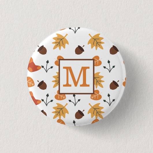 Gepersonaliseerde Herfst Button (Voorkant)