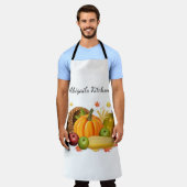 Gepersonaliseerde Herfst Harvest Schort (Gedragen)