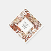 Gepersonaliseerde herfst herfst van Terracotta Servet (Hoek)