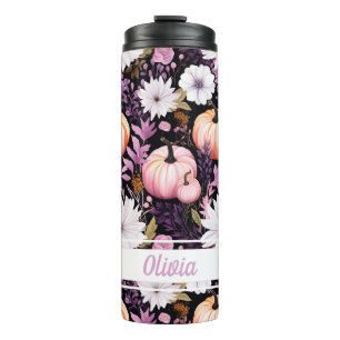 Gepersonaliseerde Herfst Pattern Thermal Tumbler Thermosbeker