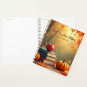 Gepersonaliseerde Herfst Teacher Vibes Planner (Display)