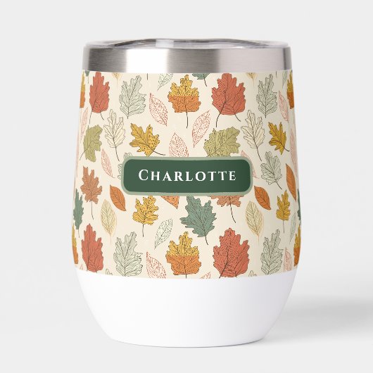 Gepersonaliseerde herfstbladeren - Cosy Autumn Cus (Achterkant)