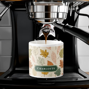 Gepersonaliseerde herfstbladeren - Cosy Autumn Cus Espresso Kop