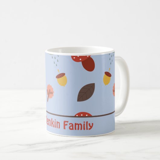 Gepersonaliseerde herfstkoffie Mok (Voorkant rechts)