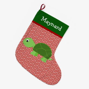 Gepersonaliseerde het Huisdier van de schildpad Grote Kerstsok