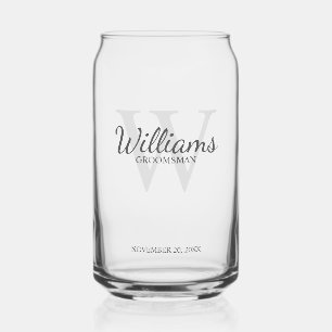 Gepersonaliseerde het Monogram van het Manuscript  Blikvorm Glas