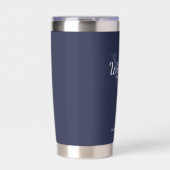 Gepersonaliseerde het Monogram van het Manuscript  Geïsoleerde Drinkbeker (Voorkant)