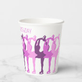 Gepersonaliseerde het schaatsen van het Cijfer ges Papieren Bekers (Achterkant)